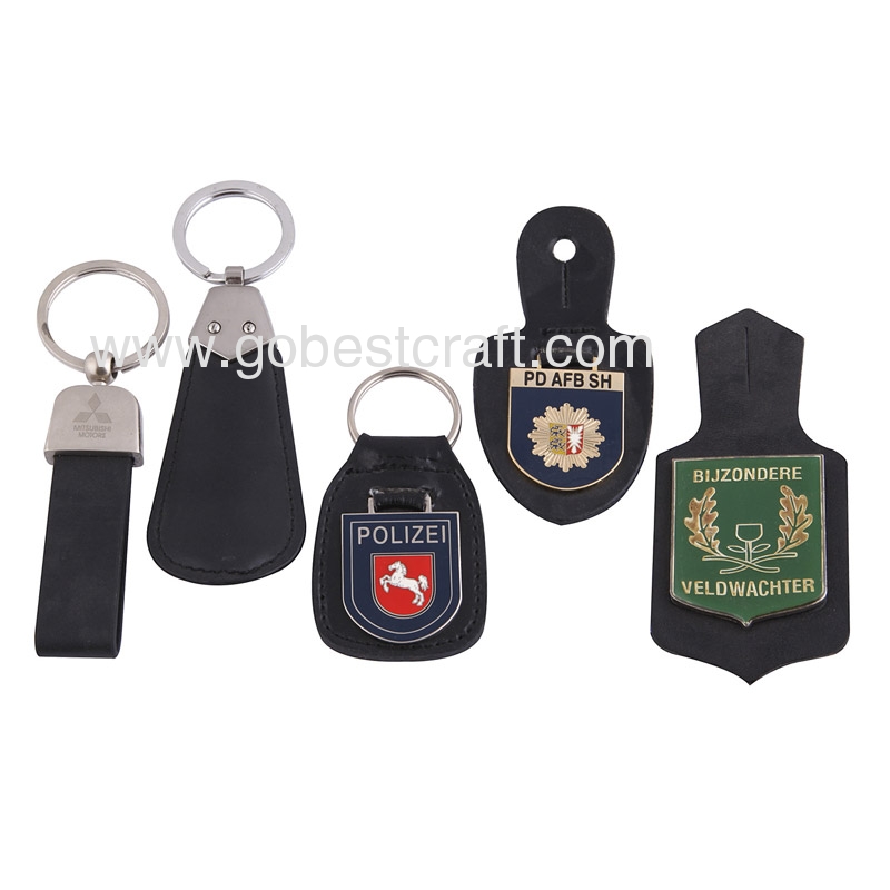 BC-Metal Leather Keychain 04